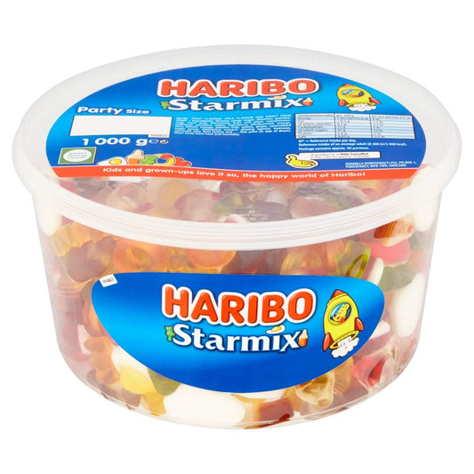 Haribo Starmix 1kg sweets party tub star mix