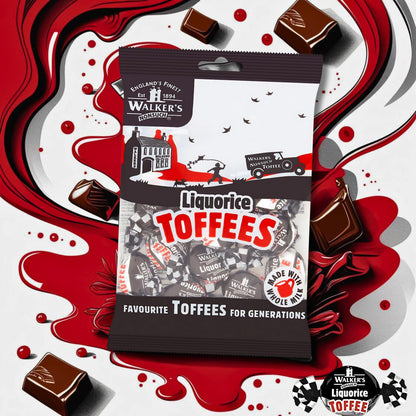 Walkers Nonsuch Liquorice Toffees (150g) - Pack of 2
