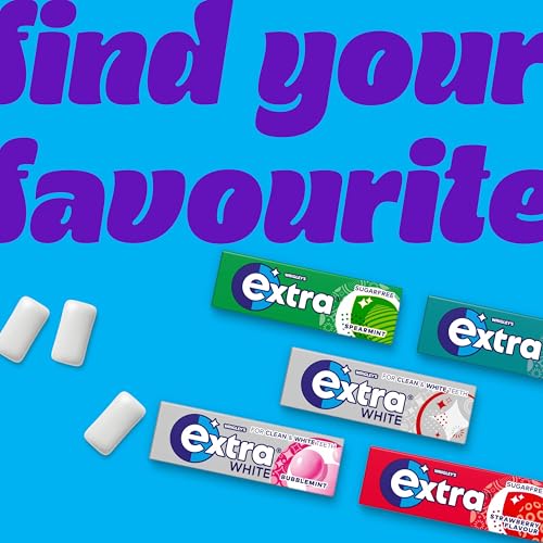 Wrigley Extra Chewing Gum Sugar Free, Cool Breeze Flavour, 30 Packs of 10