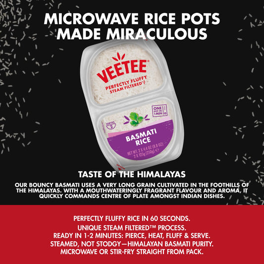 Veetee Microwavable Twin Pot Rice